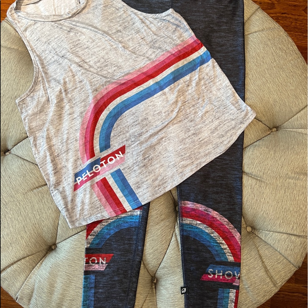 Peloton pants and tank